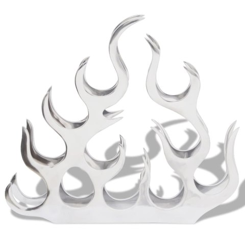 ALUMINIOWY STOJAK NA 11 BUTELEK WINA KOLOR SREBRNY