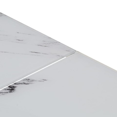 STOLIK KAWOWY SREBRNY STAL NIERDZEWNA I SZKŁO HARTOWANE