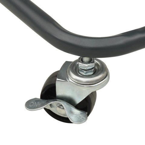 3-POZIOMOWY WÓZEK POMOCNICZY ANTRACYTOWY 43X34X79CM STALOWY