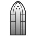 LUSTRO OGRODOWE CZARNE 100X45CM ŻELAZNE