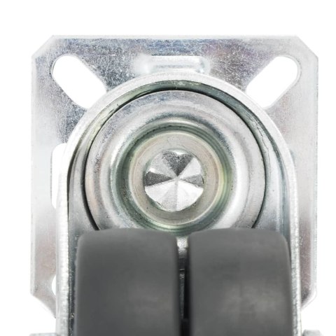 12 PODWÓJNYCH KÓŁEK SKRĘTNYCH 50MM