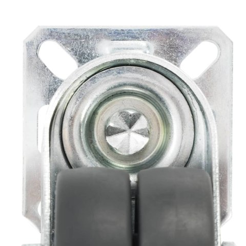 8 PODWÓJNYCH KÓŁEK SKRĘTNYCH 50MM