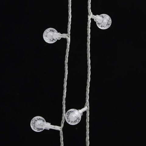 LAMPKI ŚWIĄTECZNE 20M 200 DIOD LED ZIMNA BIEL 8 FUNKCJI