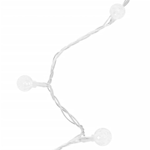 LAMPKI ŚWIĄTECZNE 20M 200 DIOD LED ZIMNA BIEL 8 FUNKCJI