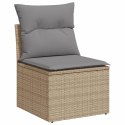 13-CZ. ZESTAW MEBLI OGRODOWYCH Z PODUSZKAMI MIESZANY BEŻ