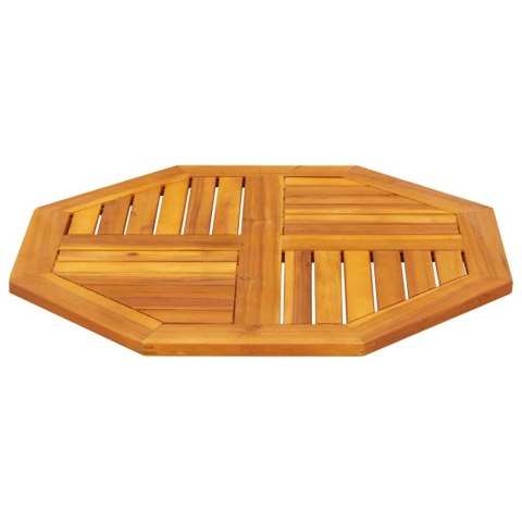 BLAT DO STOLIKA 70X70X2CM OŚMIOKĄTNY LITE DREWNO AKACJOWE