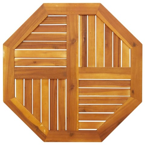 BLAT DO STOLIKA 70X70X2CM OŚMIOKĄTNY LITE DREWNO AKACJOWE
