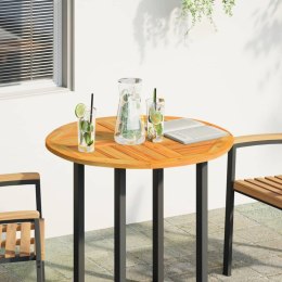 BLAT DO STOLIKA Ø80X2,2CM OKRĄGŁY LITE DREWNO AKACJOWE