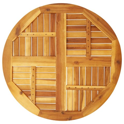 BLAT DO STOLIKA Ø80X2,2CM OKRĄGŁY LITE DREWNO AKACJOWE