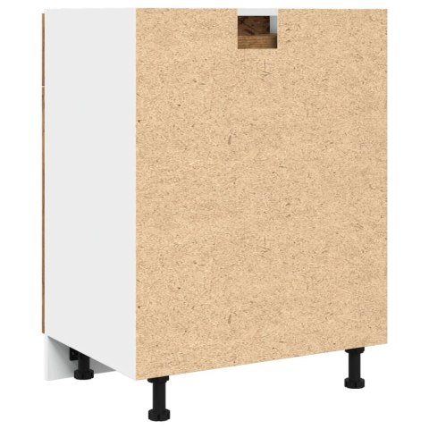 SZAFKA Z SZUFLADĄ STARE DREWNO 60X46X81,5CM