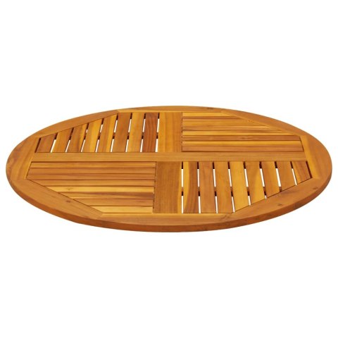 BLAT DO STOLIKA Ø90X2,2CM OKRĄGŁY LITE DREWNO AKACJOWE