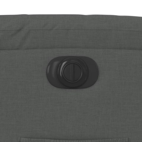 PODNOSZONY FOTEL MASUJĄCY ELEKTRYCZNY ROZKŁADANY CIEMNOSZARY