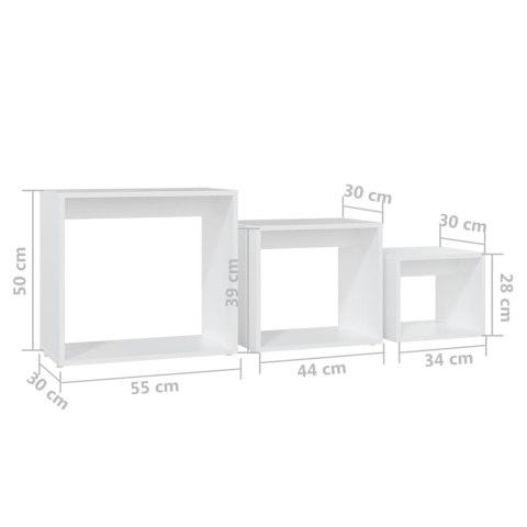 STOLIKI WSUWANE POD SIEBIE 3 SZT.