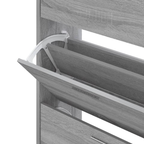 SZAFKA NA BUTY SZARY DĄB SONOMA 63X24X103CM