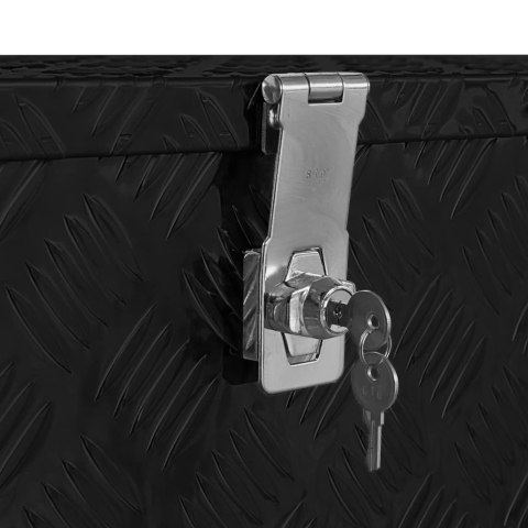 SKRZYNIA ALUMINIOWA 80X 30X 35CM CZARNA