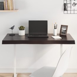 BLAT CIEMNOBRĄZOWY 100X40X(2-6)CM DREWNO Z NATURALNĄ KRAWĘDZIĄ