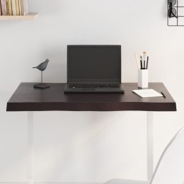 BLAT CIEMNOBRĄZOWY 80X60X(2-4)CM DREWNO Z NATURALNĄ KRAWĘDZIĄ