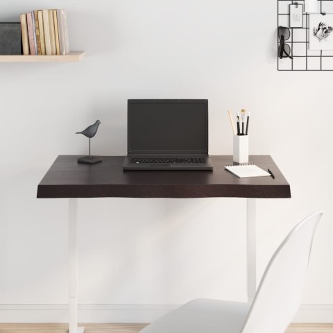 BLAT CIEMNOBRĄZOWY 80X60X(2-4)CM DREWNO Z NATURALNĄ KRAWĘDZIĄ