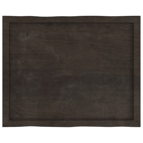 BLAT CIEMNOBRĄZOWY 80X60X(2-4)CM DREWNO Z NATURALNĄ KRAWĘDZIĄ