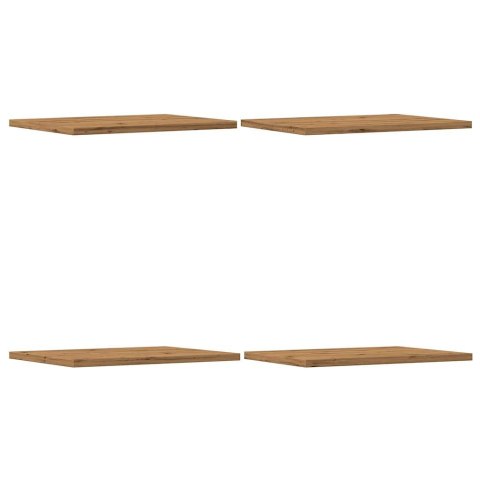 PÓŁKI NA KSIĄŻKI 4 SZT. KOLOR DĄB ARTISAN 40X30X1,5CM