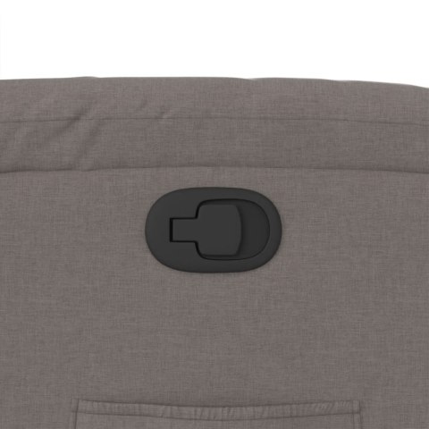 FOTEL ROZKŁADANY KOLOR TAUPE OBITY TKANINĄ