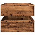 STOLIK KAWOWY Z OŚWIETLENIEM LED STARE DREWNO 90X50X40CM