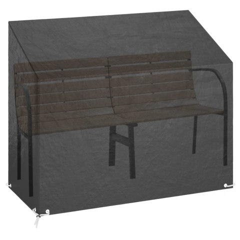 POKROWCE NA ŁAWKI OGRODOWE 2 SZT 8 OCZEK 160X70X70/88CM PE