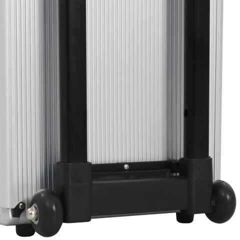 WALIZKA PILOTKA 47X39X27CM SREBRNA ALUMINIUM