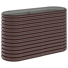 PODWYŻSZONA DONICA MALOWANA PROSZKOWO STAL 114X40X68CM BRĄZ