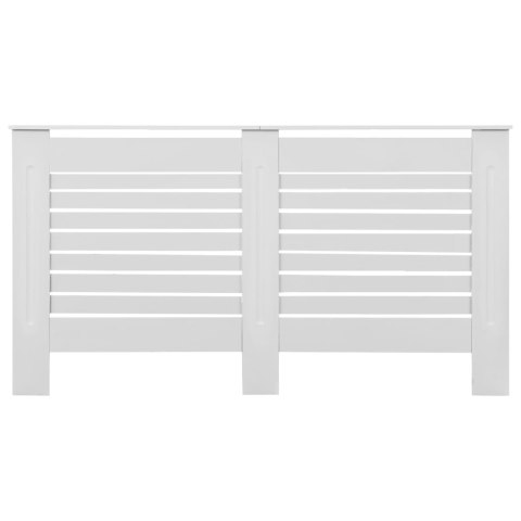 OSŁONY NA KALORYFER 2 SZT. BIAŁE 152X19X81,5CM MDF