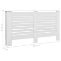 OSŁONY NA KALORYFER 2 SZT. BIAŁE 152X19X81,5CM MDF