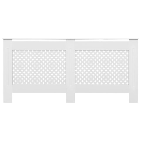 OSŁONY NA KALORYFER, 2 SZT., BIAŁE, 152X19X81,5CM, MDF