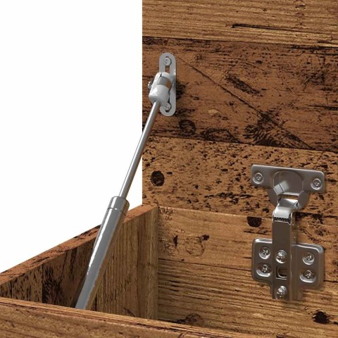 ŁAWKA ZE SCHOWKIEM NA BUTY STARE DREWNO 80X30X45CM