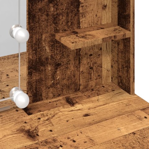 TOALETKA Z OŚWIETLENIEM LED STARE DREWNO 96X40X142CM