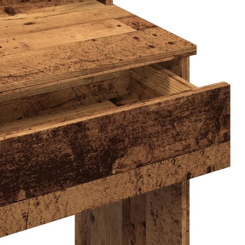 TOALETKA Z OŚWIETLENIEM LED STARE DREWNO 96X40X142CM