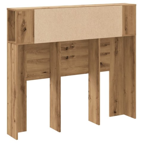 ZAGŁÓWEK Z PÓŁKAMI DĄB ARTISAN 120X19X104,5CM