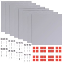 LUSTRO PŁYTKI LUSTRZANE SZKLANE 20,5CM 16 SZT.