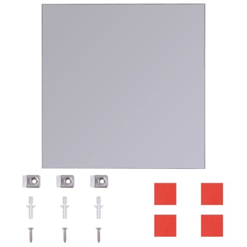 LUSTRO PŁYTKI LUSTRZANE SZKLANE 20,5CM 16 SZT.