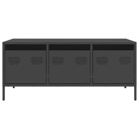 STOLIK KAWOWY CZARNY 101,5X50X43,5CM STAL