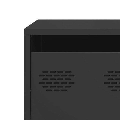 STOLIK KAWOWY CZARNY 101,5X50X43,5CM STAL