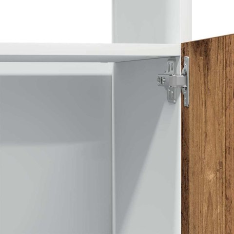 SZAFKA NA MIKROFALÓWKĘ STARE DREWNO 60X57X207CM