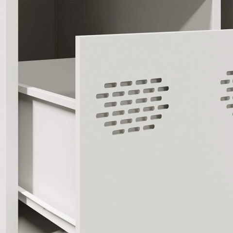 STOLIK KAWOWY BIAŁY 101,5X50X43,5CM STAL WALCOWANA NA ZIMNO