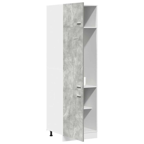 SZAFKA NA LODÓWKĘ SZAROŚĆ BETONU 60X57X207CM
