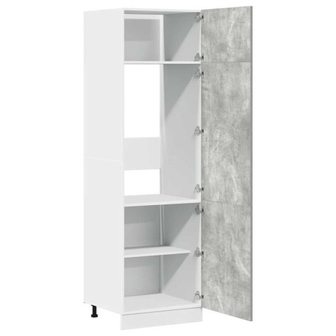 SZAFKA NA LODÓWKĘ SZAROŚĆ BETONU 60X57X207CM