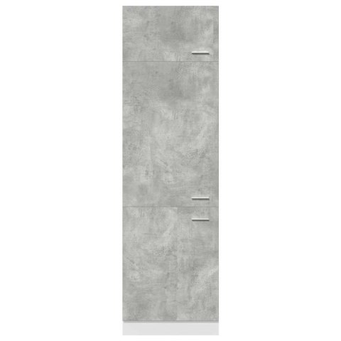 SZAFKA NA LODÓWKĘ SZAROŚĆ BETONU 60X57X207CM