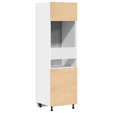 SZAFKA NA LODÓWKĘ SZAROŚĆ BETONU 60X57X207CM