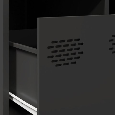 STOLIK KAWOWY CZARNY 101,5X50X43,5CM STAL