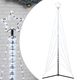 LAMPKI CHOINKOWE 525 ZIMNYCH BIAŁYCH LED 302CM