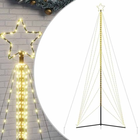 LAMPKI CHOINKOWE 861 CIEPŁYCH BIAŁYCH LED 478CM