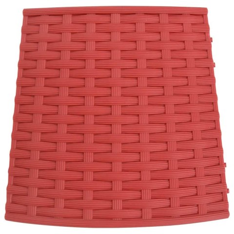 OSŁONA POD CHOINKĘ CZERWONA Ø56X23CM PLASTIKOWA